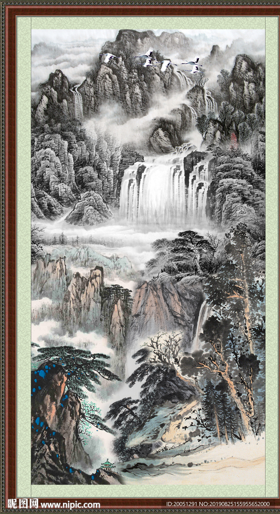 巨幅山水画