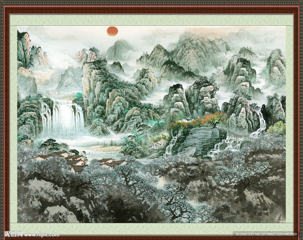 巨幅山水画