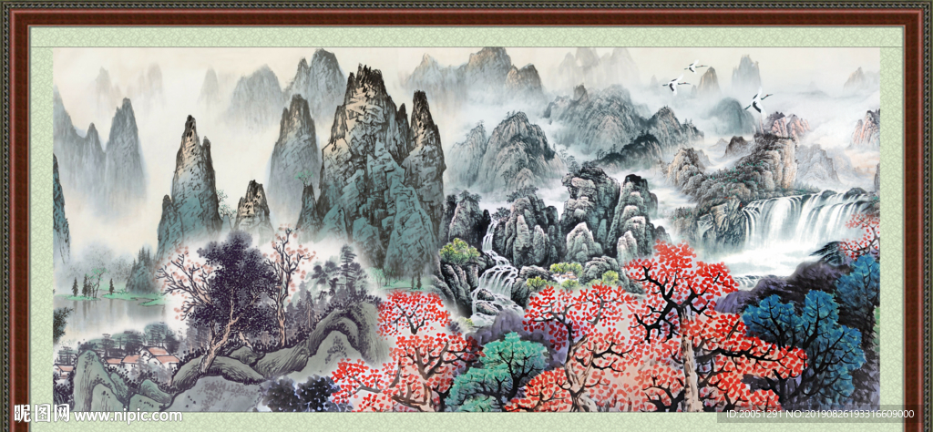 巨幅山水画