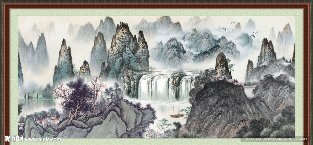 巨幅山水画