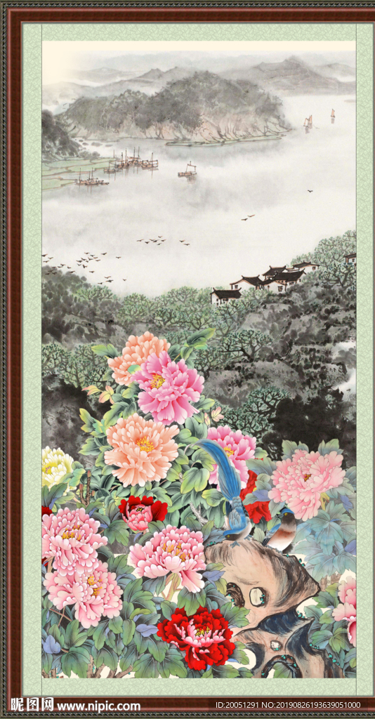 工笔牡丹