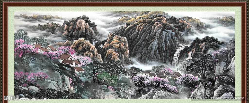 巨幅山水画