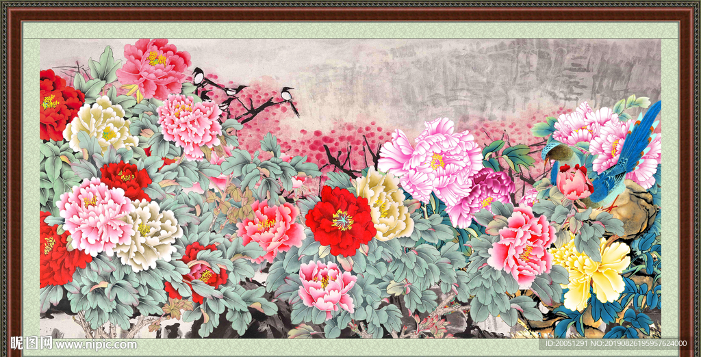 国画牡丹