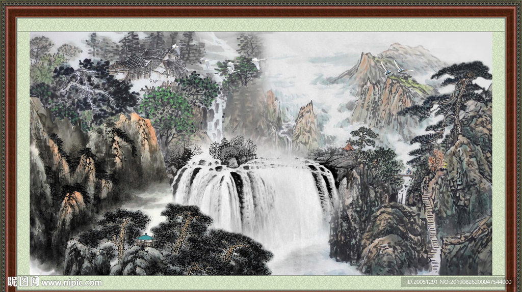 巨幅山水画