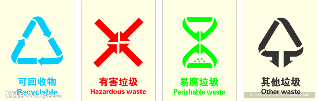 垃圾分类最新标志 浙江义乌
