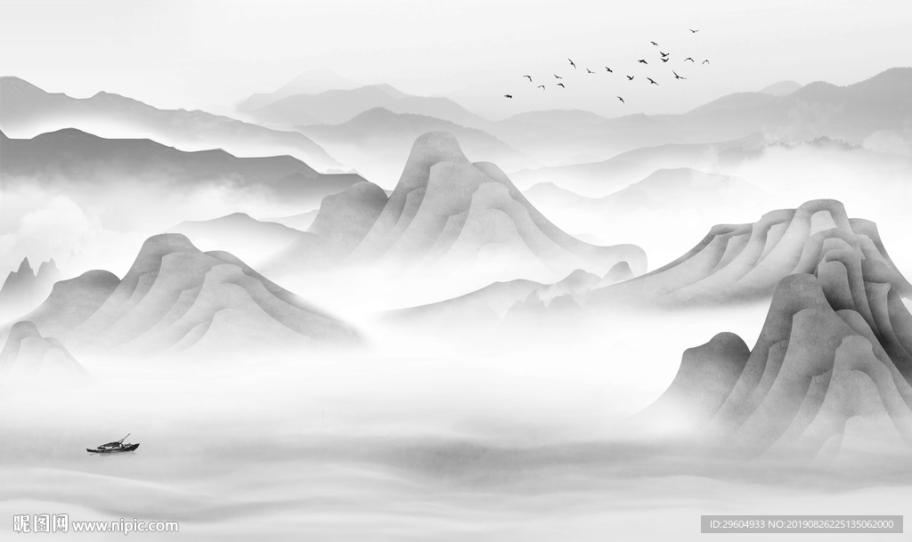 极品意境新山水画 TIF分层