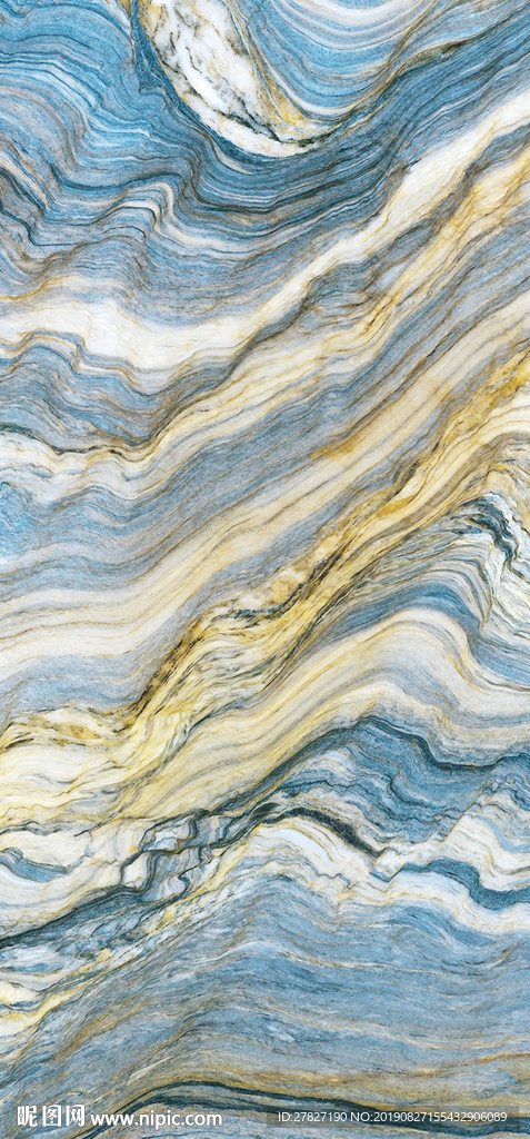玄关石纹 蓝色石纹 流水生财