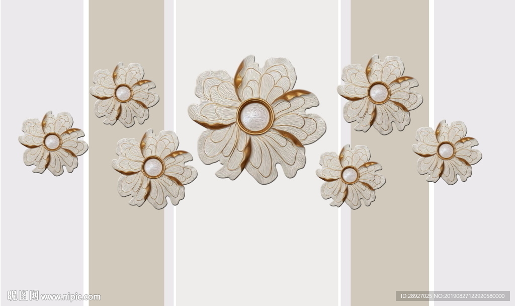 3D钻石花