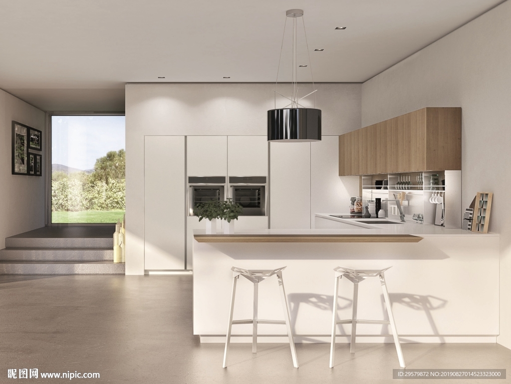 现代简约 北欧厨房橱柜效果图