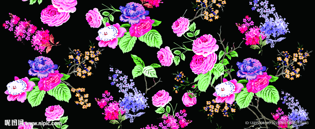 花朵分层素材