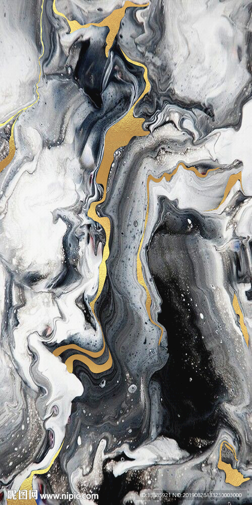 抽象意境山水玄关装饰画