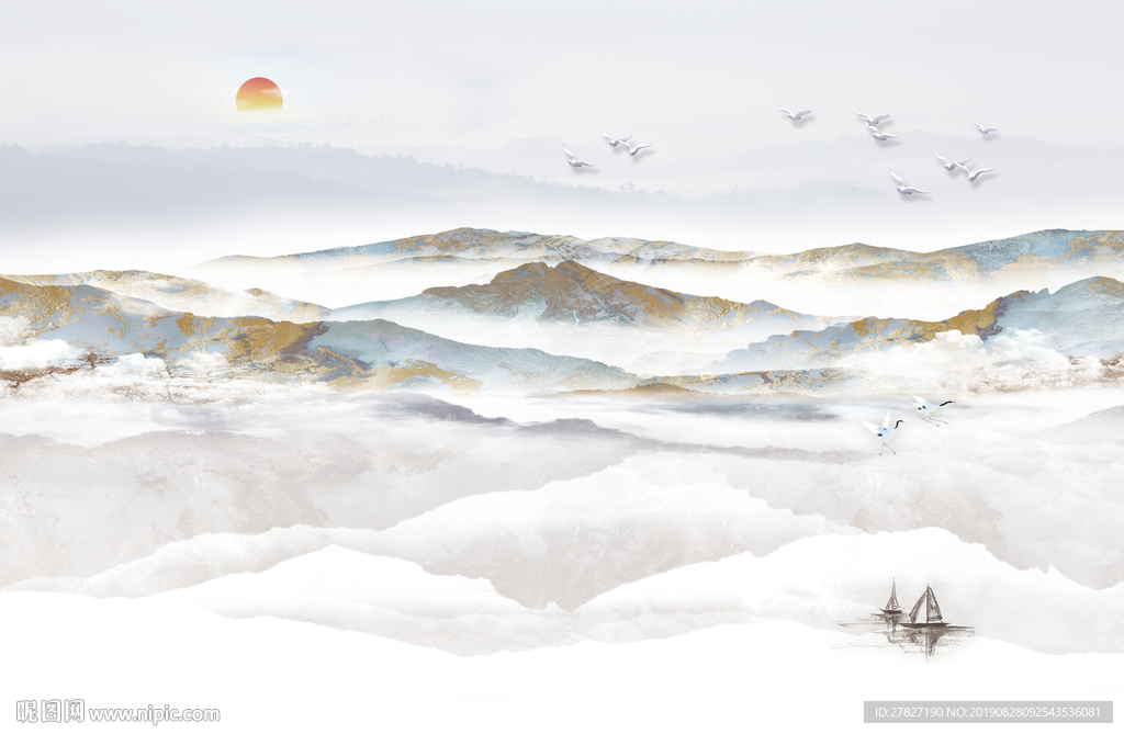 大理石纹  旭日东升  黄色石