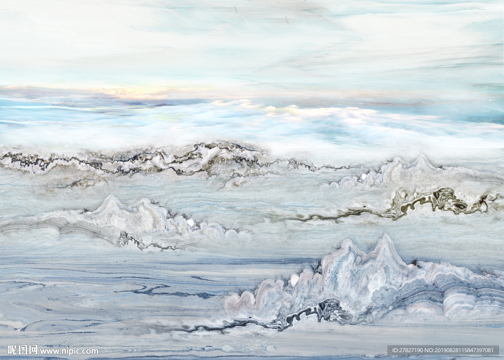 蓝天白云 大理石纹  旭日东升