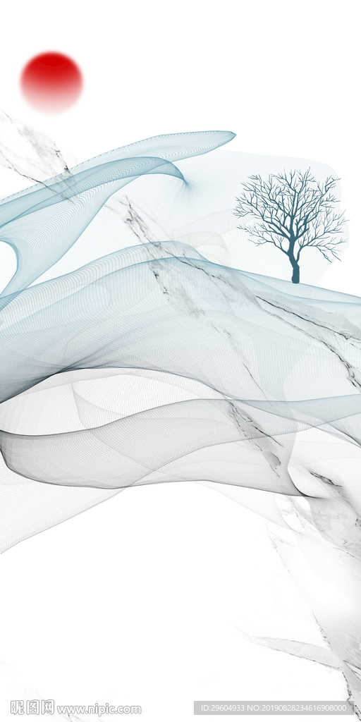 爵士白装饰画玄关TIF分层