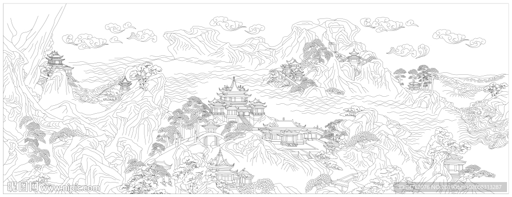 蓬莱仙境图