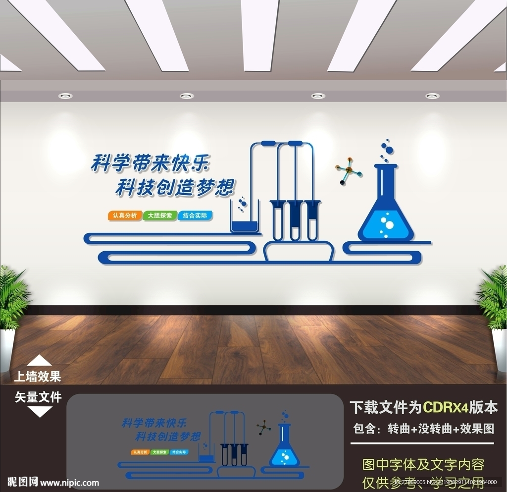化学实验室文化墙