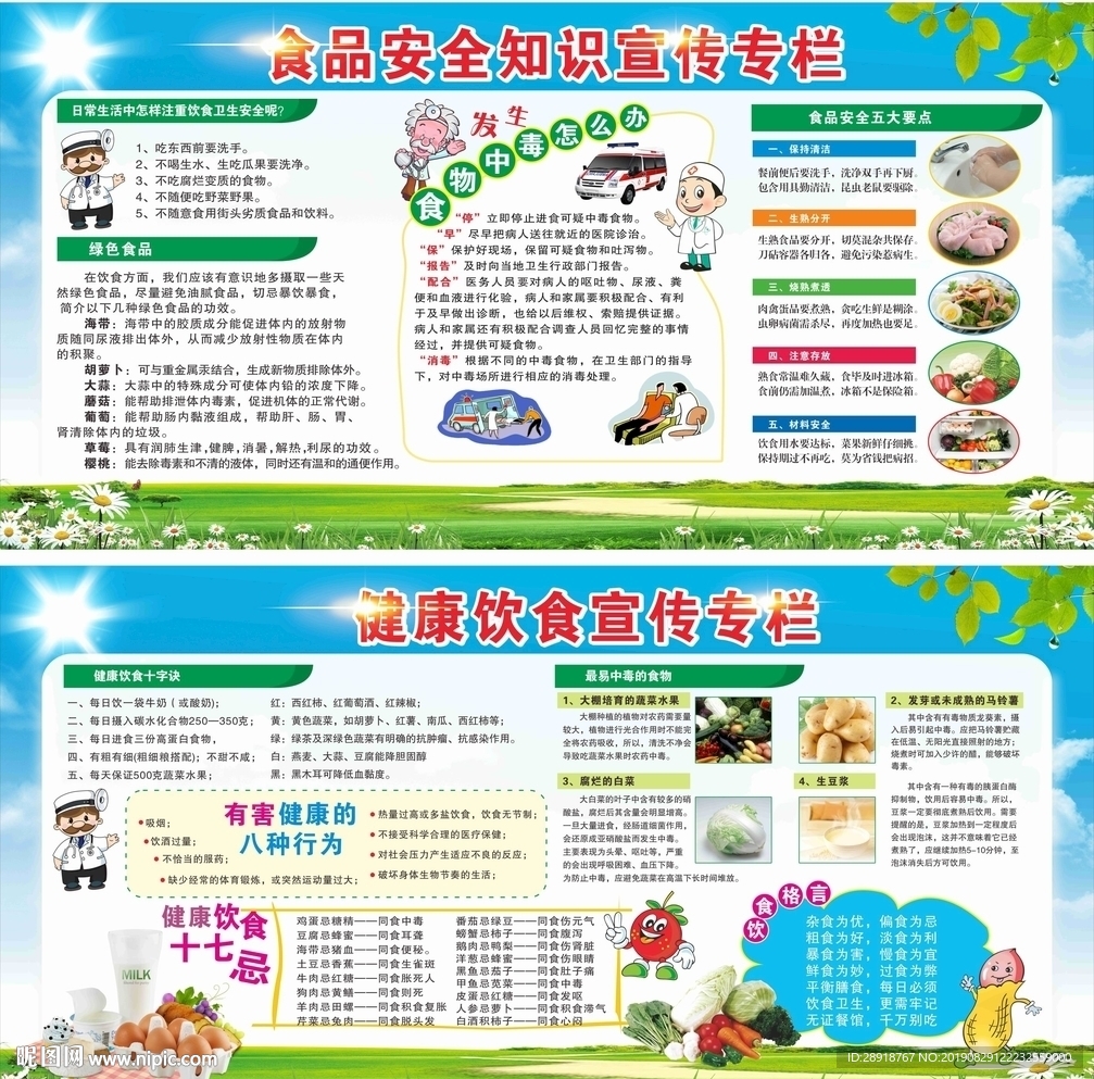 食品安全宣传栏