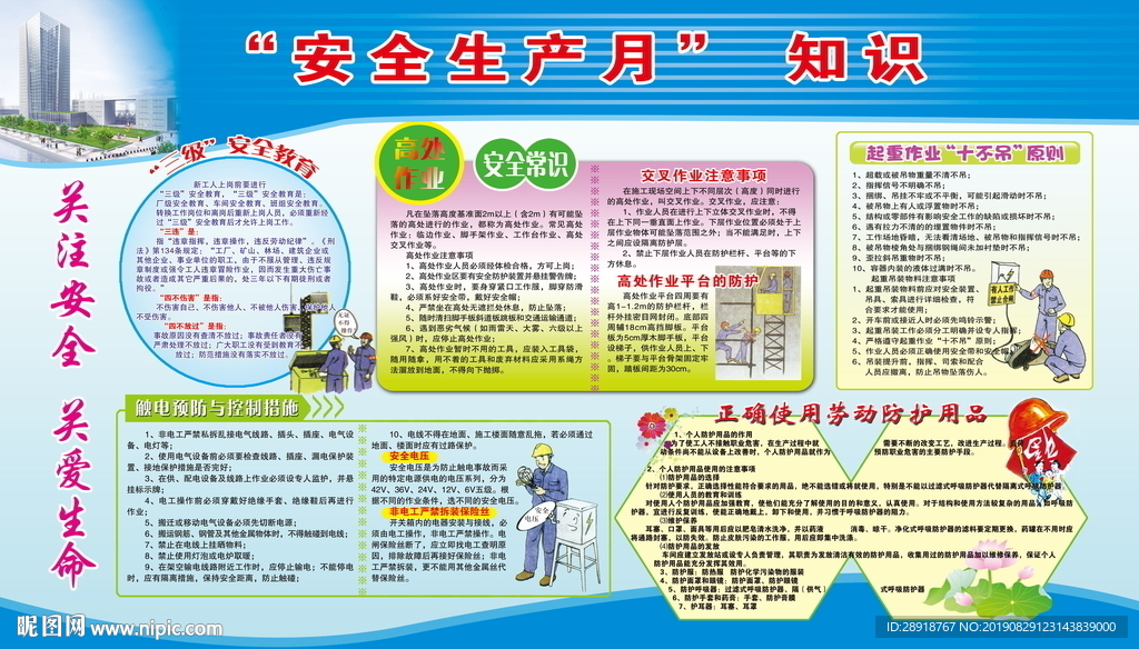 安全生产月宣传栏