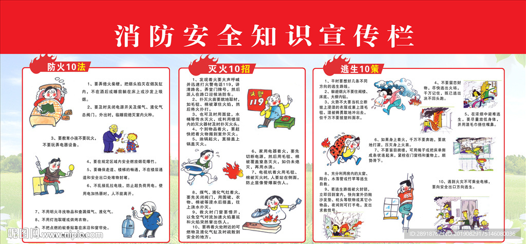 消防安全知识宣传栏