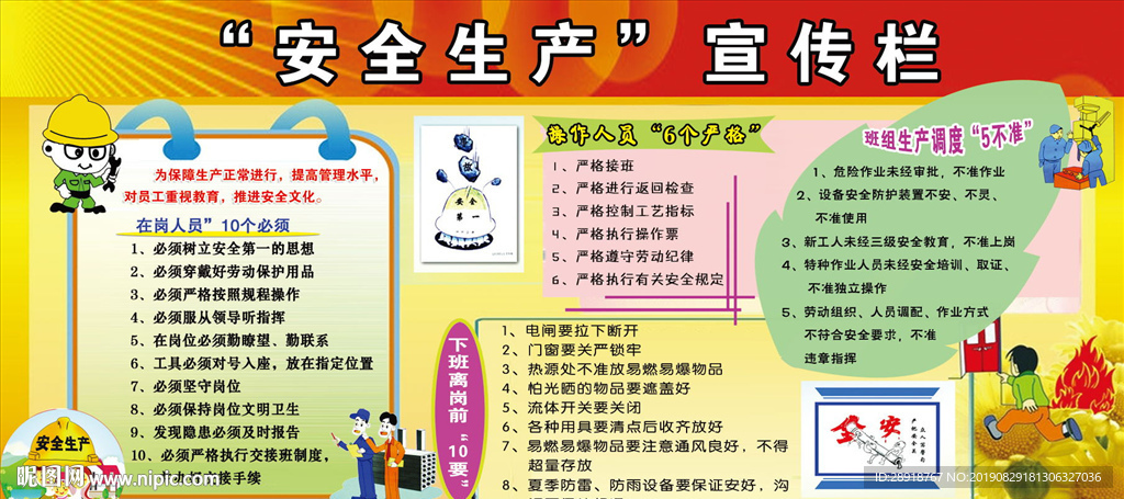 安全生产宣传栏