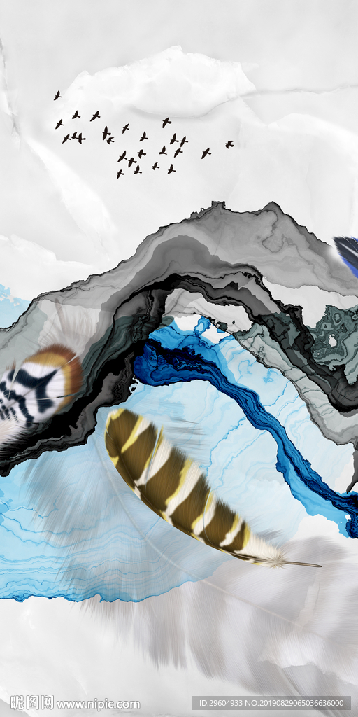 高清装饰画 玄关TIF分层