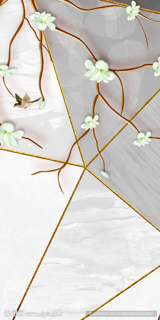 立体装饰画 玄关TIF分层