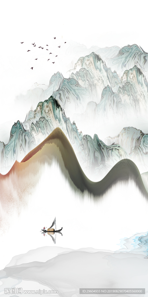 新中式新玄关精品画 TIF分层