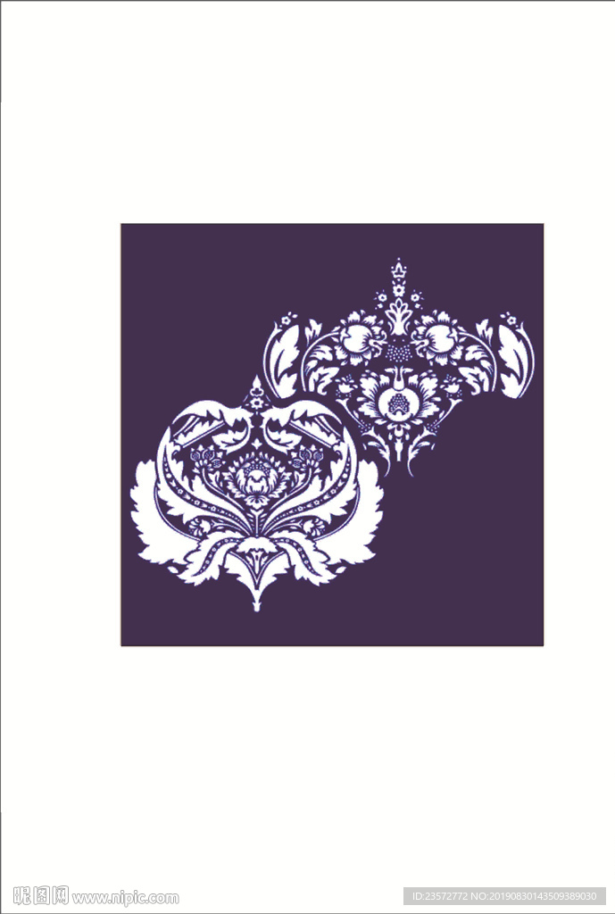 欧式风格印花矢量