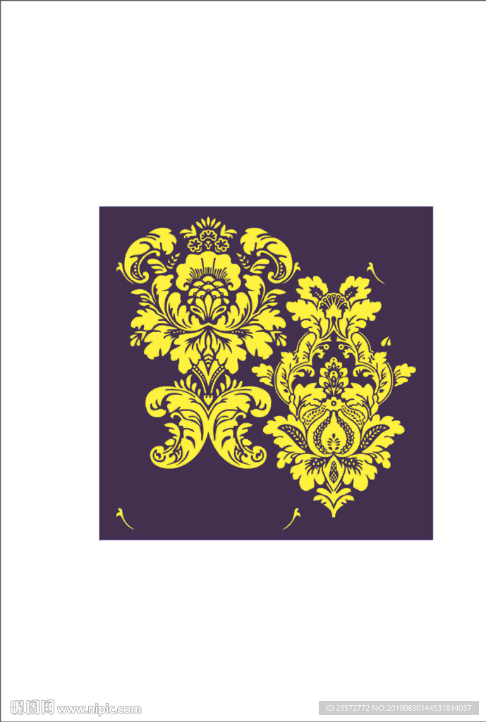 欧式风格印花矢量