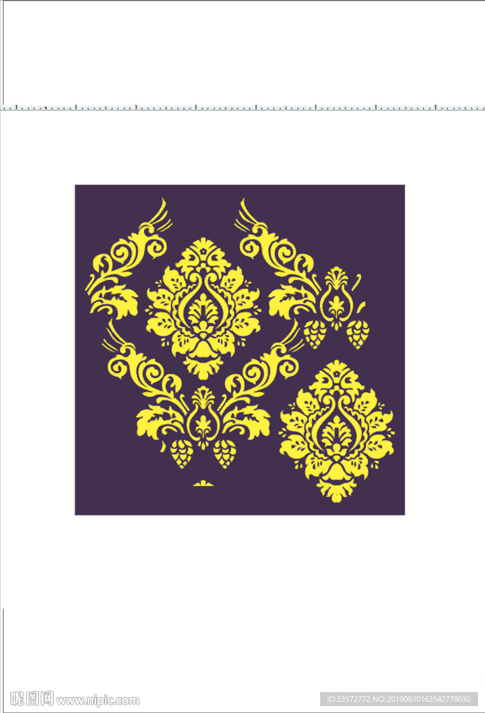 欧式风格印花矢量