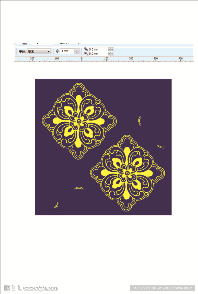 欧式风格印花矢量