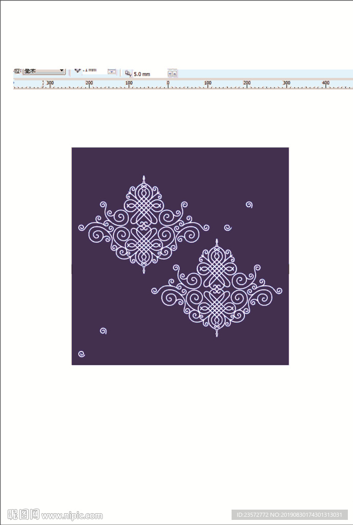 欧式风格印花矢量