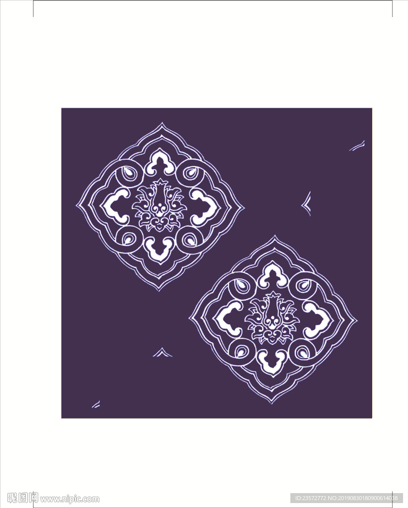 欧式风格印花矢量