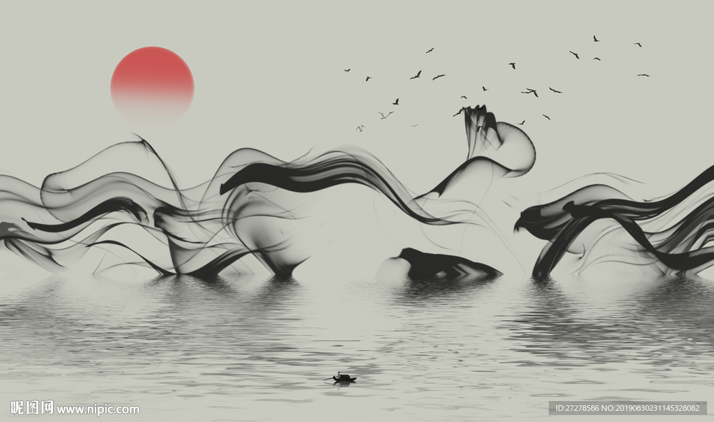 新中式 水墨画