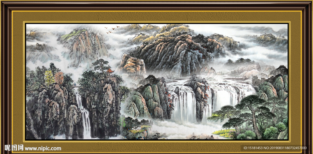 聚宝盆山水