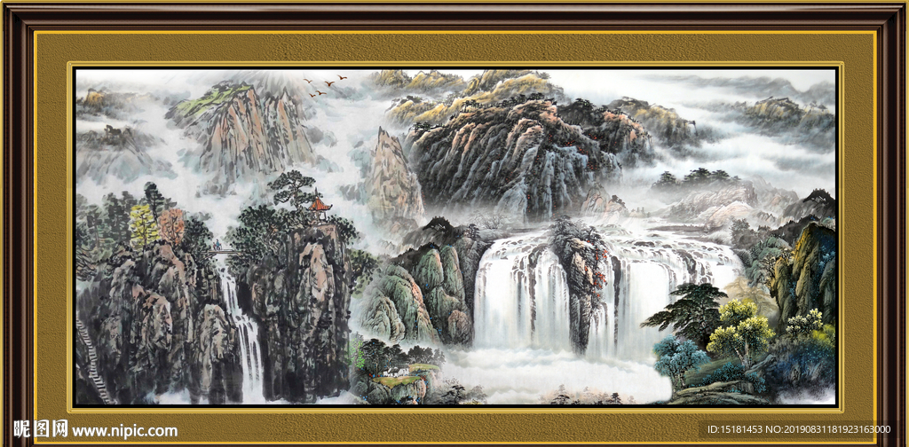 聚宝盆山水