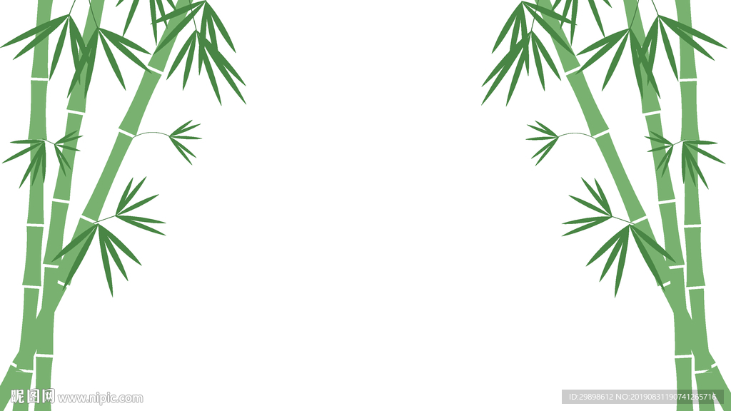 矢量图设计元素背景素材白墙绿竹