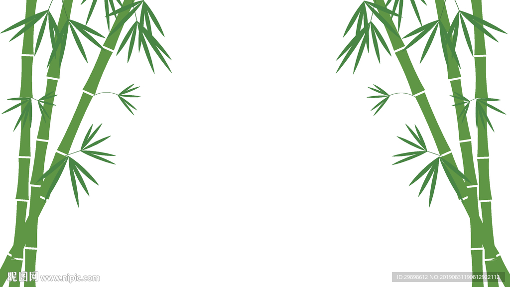 矢量图设计元素背景素材白墙绿竹