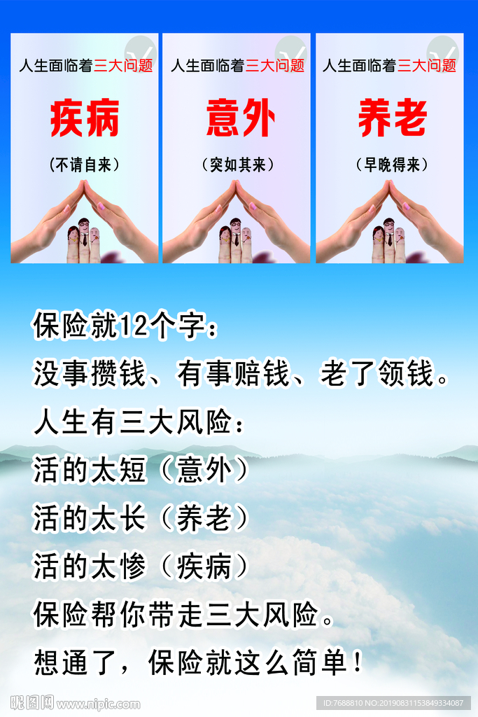 疾病 意外 养老