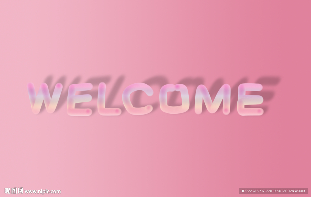 水晶彩虹卡通字体