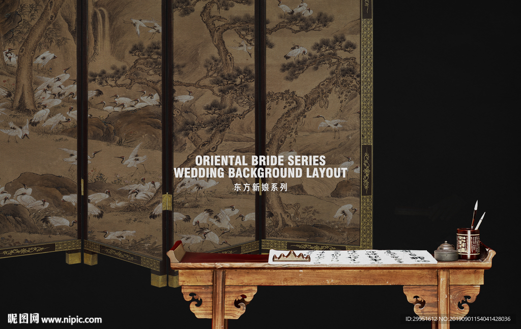 中国风摄影桌案