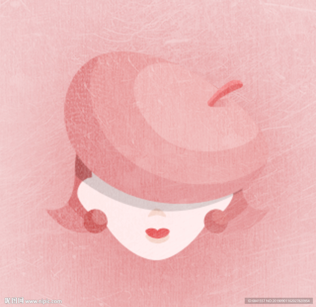 美女手绘画家插画icon
