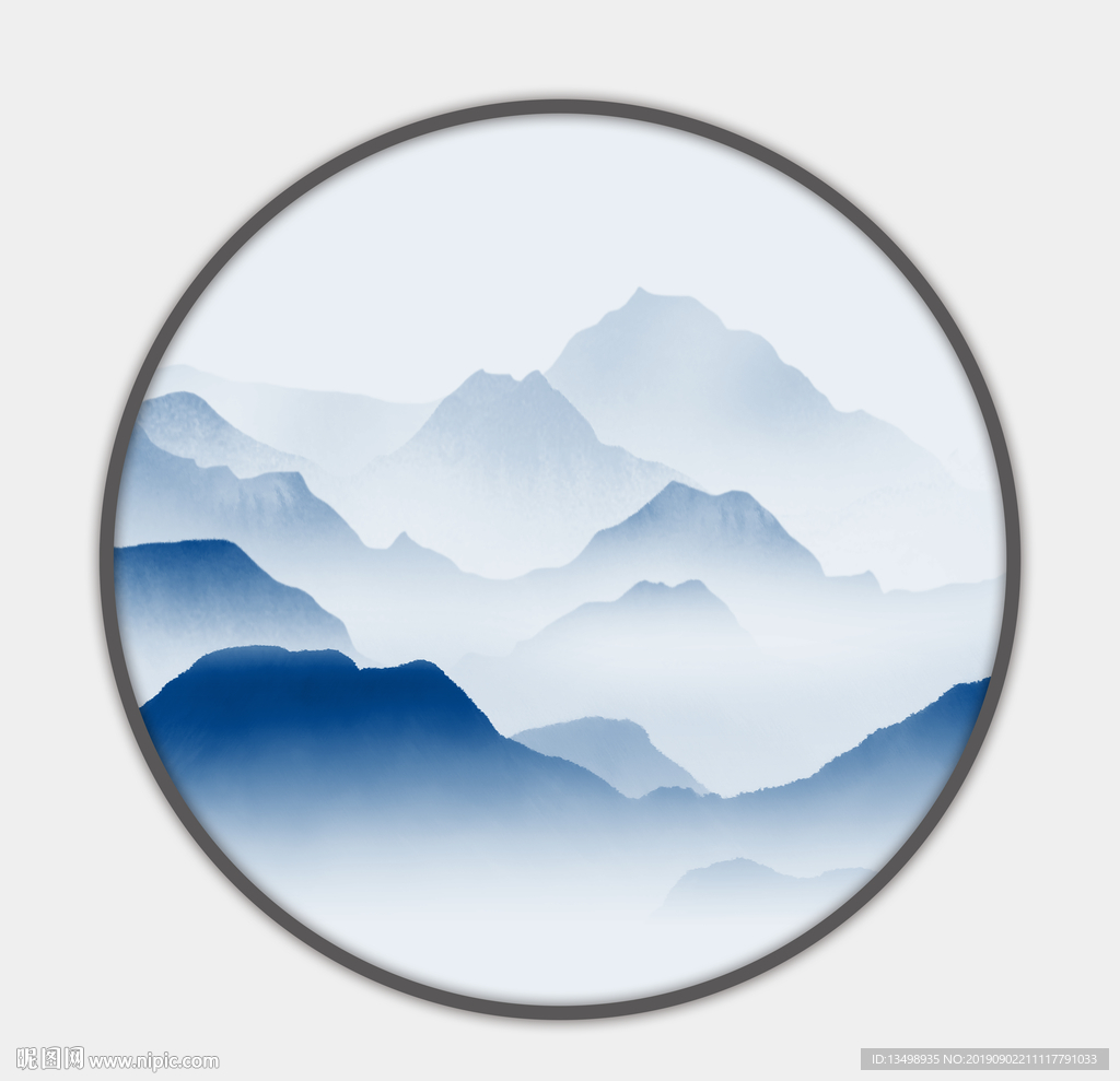 山水装饰画图片