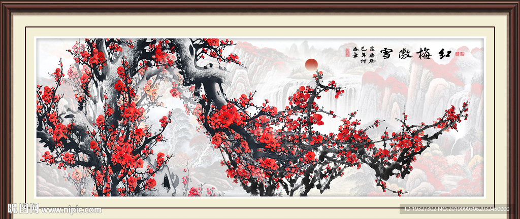 国画梅花