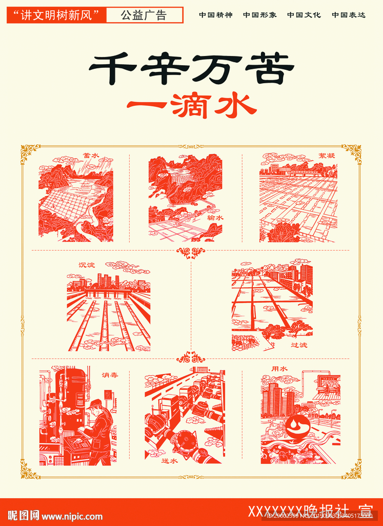 千辛万苦一滴水公益广告