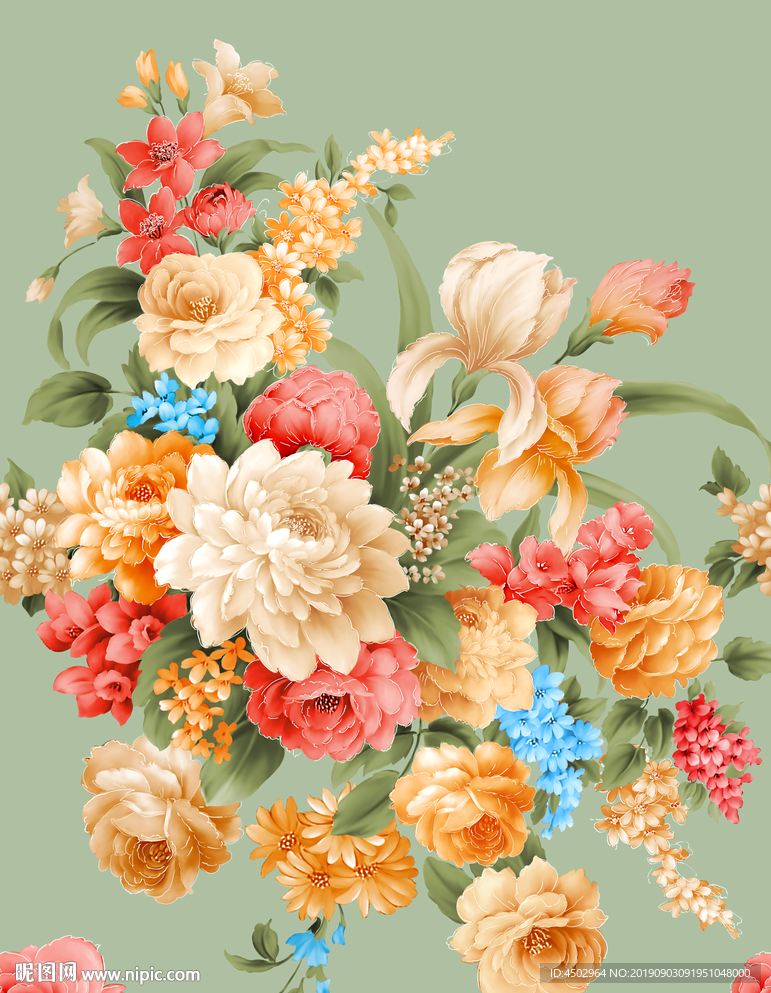 手绘花