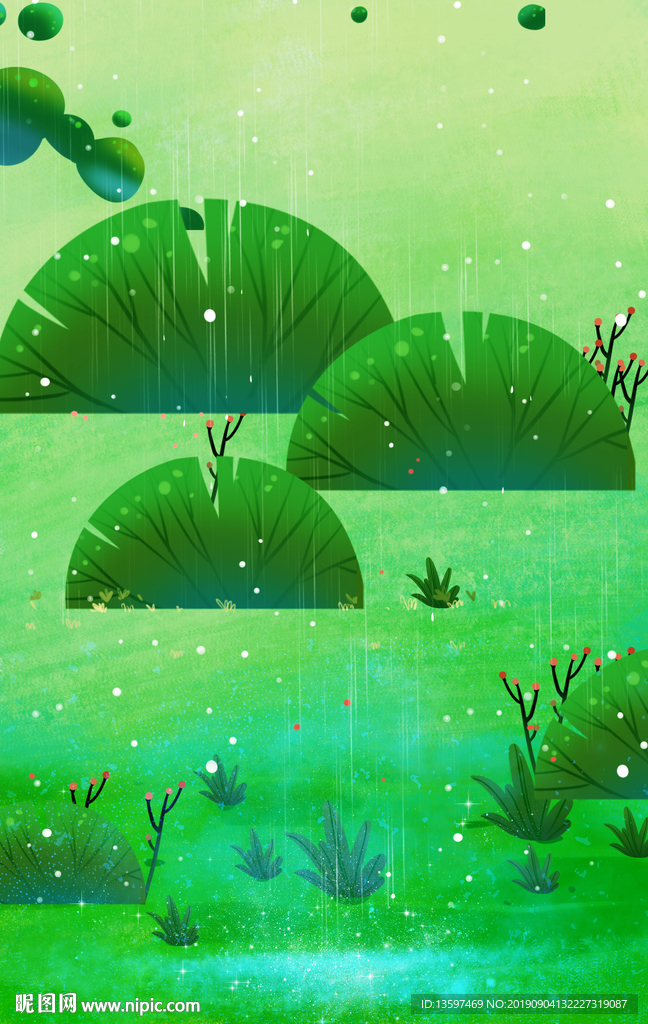 手绘风景