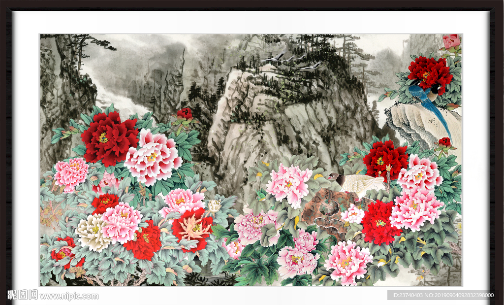 国画牡丹