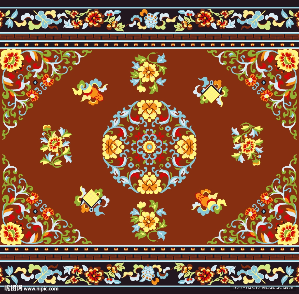 藏毯地毯走廊循环图