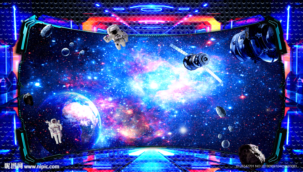 宇宙背景装饰画